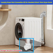 laundry dryer duct connection kit suitable standard 4inch