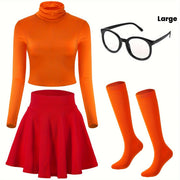 women complete retro costume turtleneck   outfit