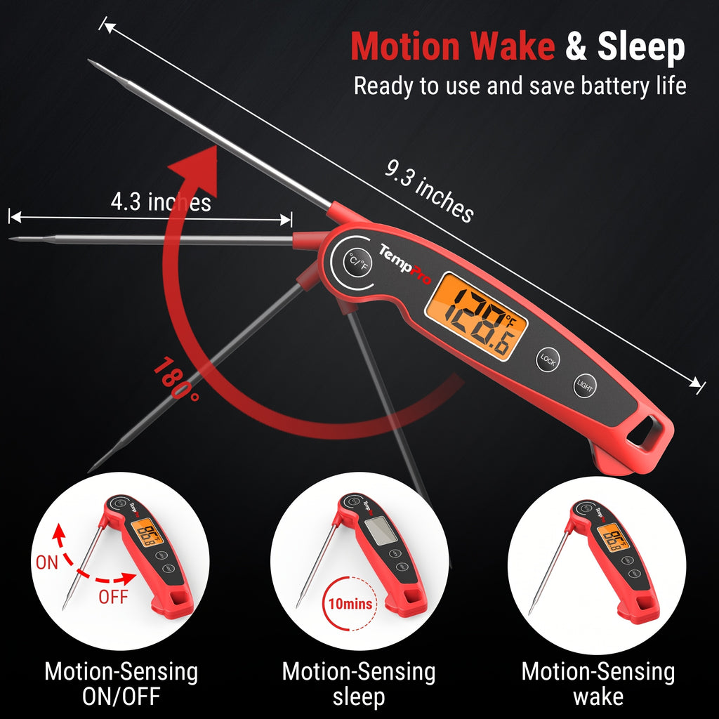 f05 digital meat thermometer cooking motion sensing