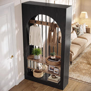 wall room divider 71 arched freestanding wood partition temu
