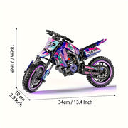 motorcycle building block set 476pcs collectible motorcycle