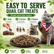 freeze dried quail cat treats crunchy protein