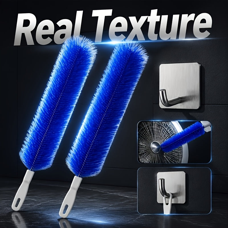 2pcs fan cleaning brush hook flexible fan dust removal brush