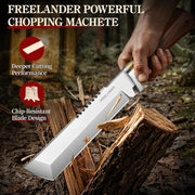 heavy duty full tang   machete cutting trees