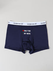 men   s letter print solid color belted pants comfortable