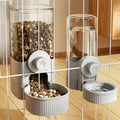 2pcs hanging pet feeder waterer set cage mounted automatic