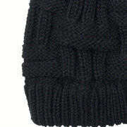 womens ponytail hat stretchy warm ponytail beanie black hat