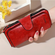 vintage wallet multiple zippered compartments credit card