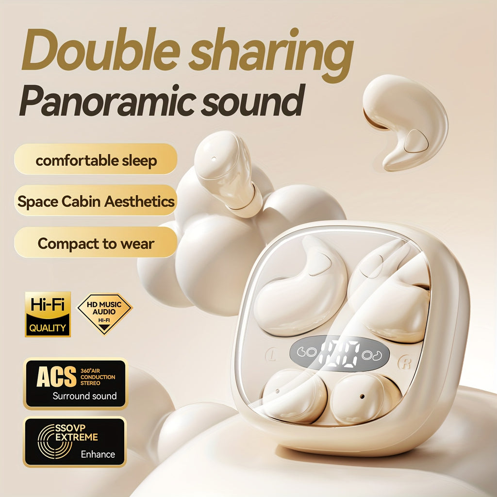 2 in 1 invisible sleep earbuds set ultra thin wireless mini