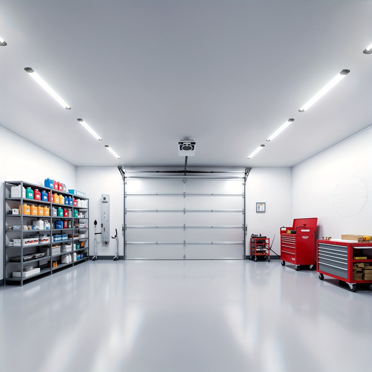 8 4 2 1 pack   led utility shop light 4 ft integrated