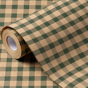 1 roll green     wrapping paper roll rustic