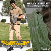 lovfen stainless steel metal garden hose kit heavy duty