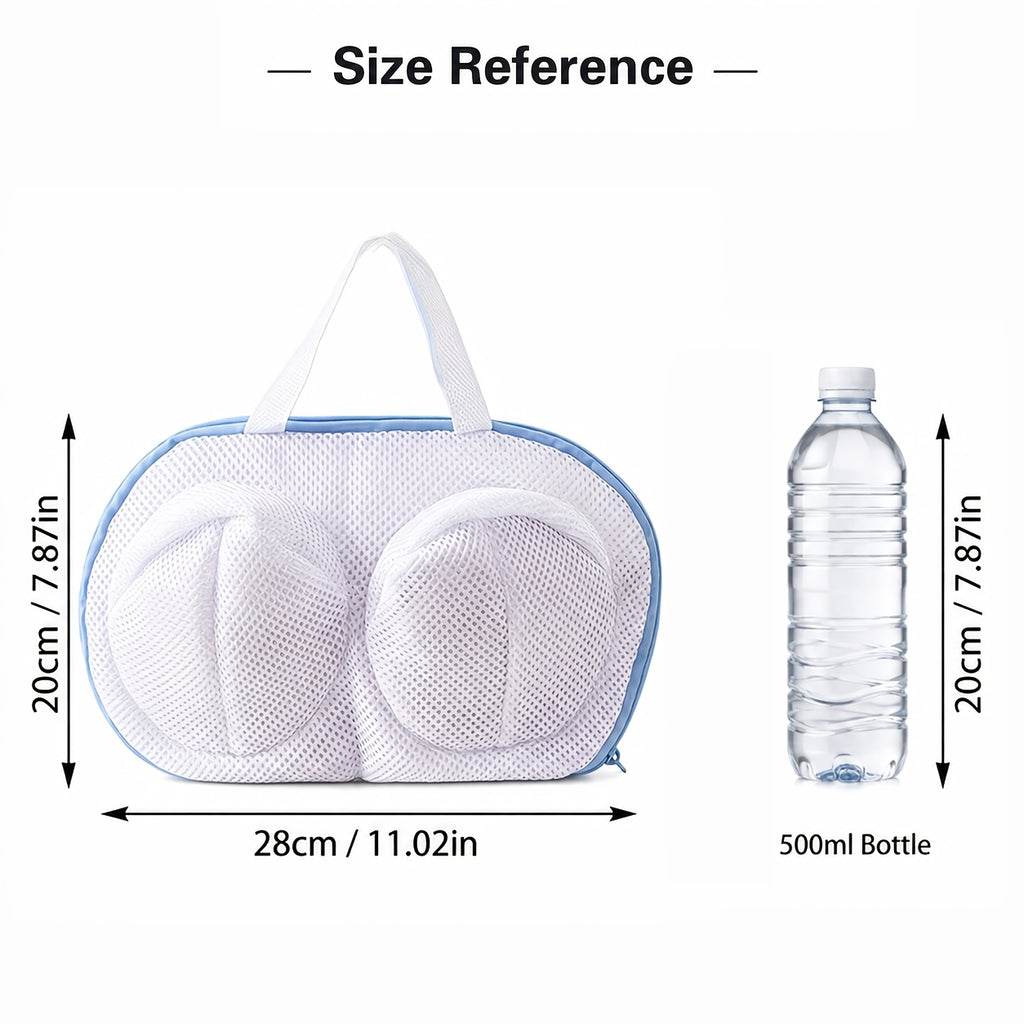 2pcs 3d bra laundry bag handle anti deformation mesh wash