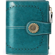 ladies short wallet card holder rfid anti theft coin purse