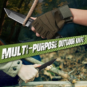 fixed blade knife sharp outdoor knife   sheath camping