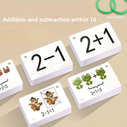 set 132 cards addition subtraction   0 10
