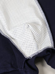 men   s letter print solid color belted pants comfortable
