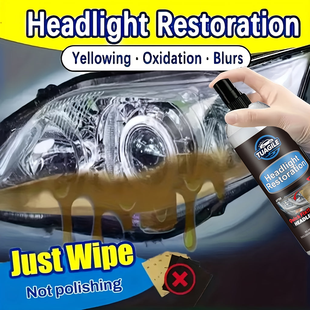 headlights   quickly yellowed