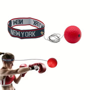version head mounted boxing reaction speed ball