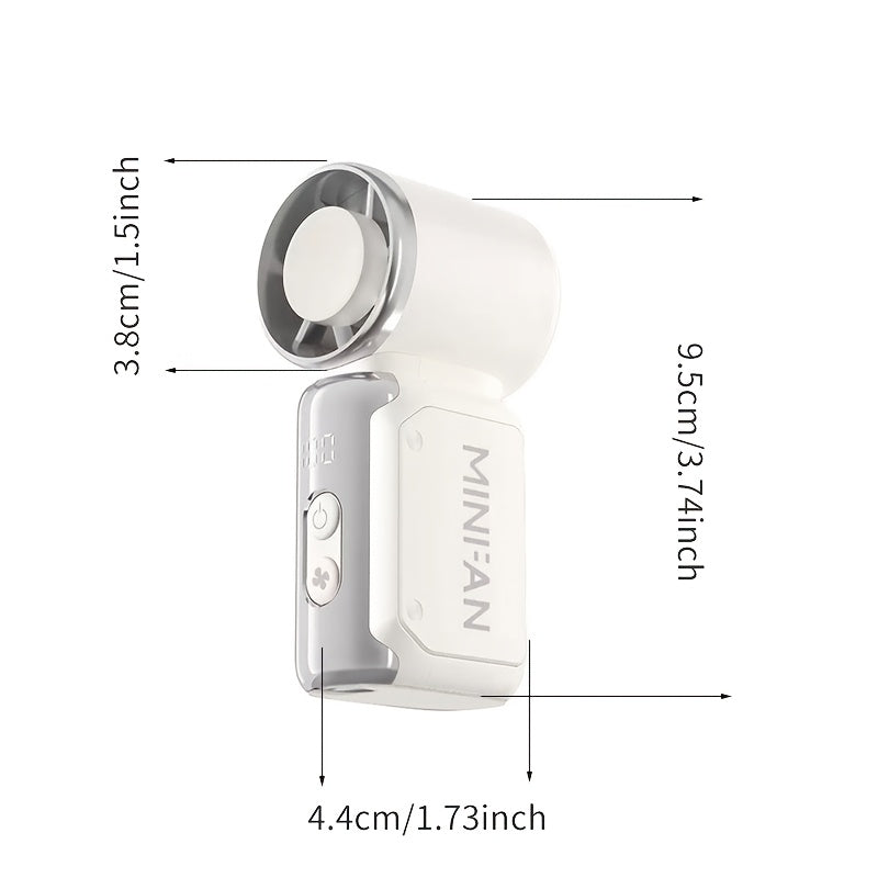 2026 new mini handheld portable quiet bladeless fan usb