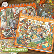 gothic style new version 13 0 sticker book mini scene