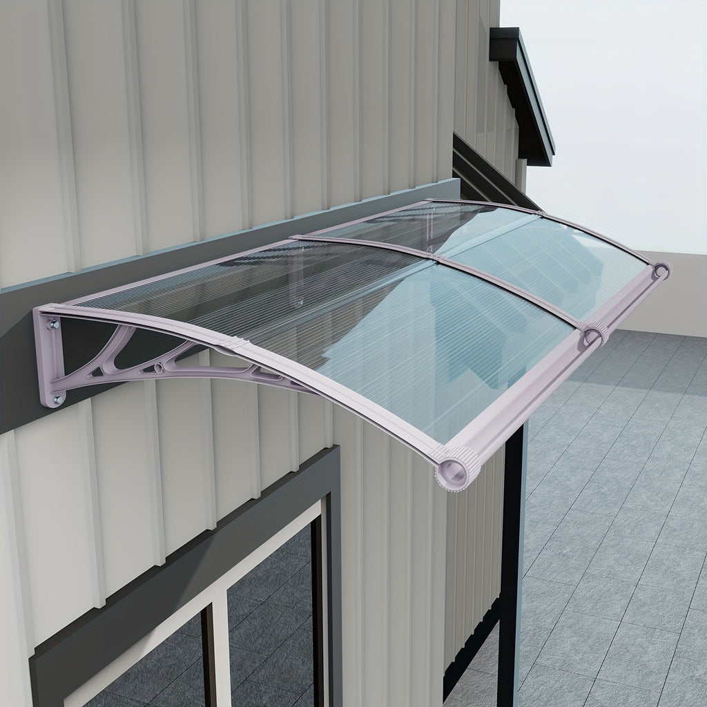 awnings windows doors large gutters rain sun uv protection