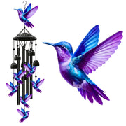hummingbird wind chimes outside deep tone memorial
