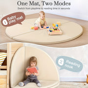four part versatile play mat made modular vegan leather easy