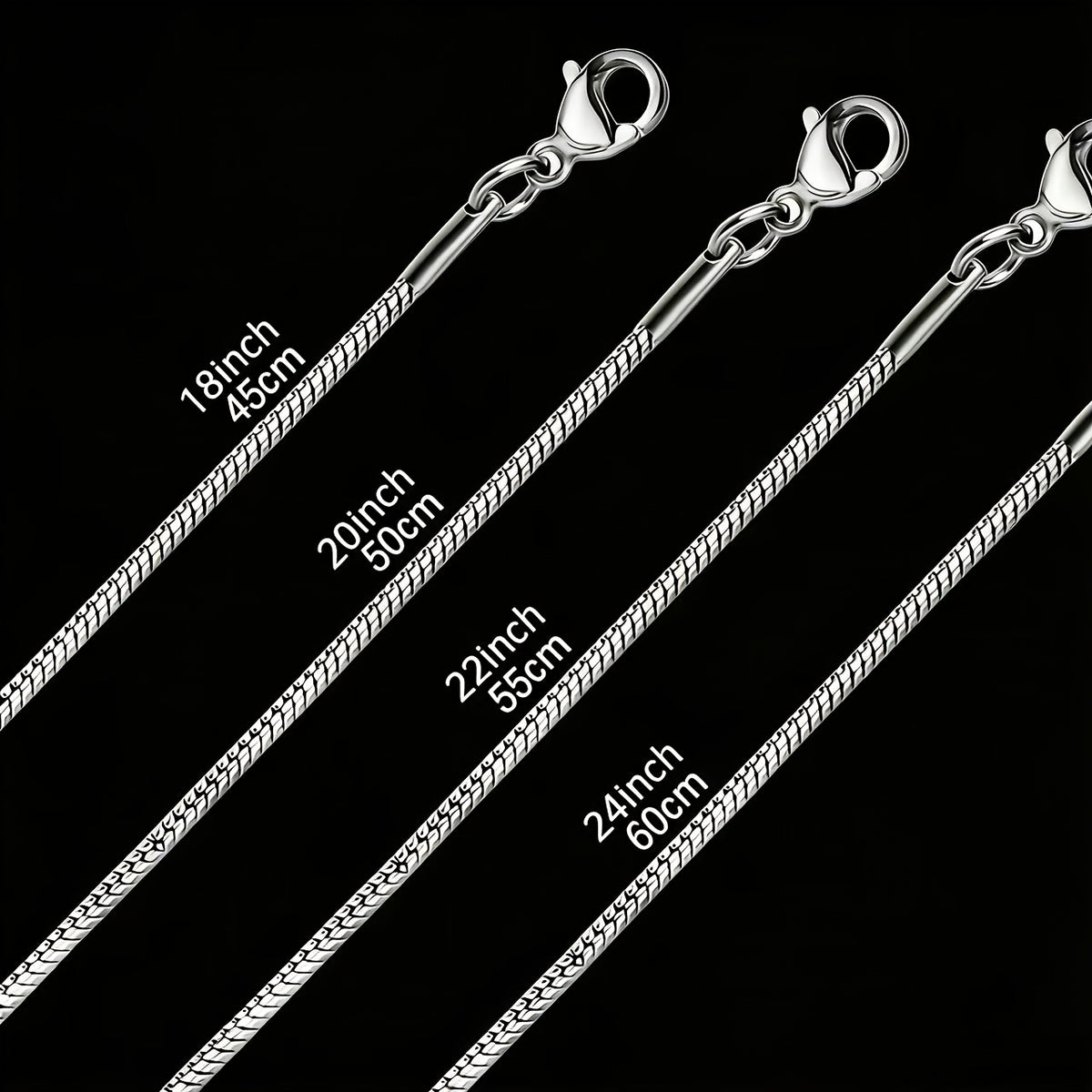 1pc 316l stainless steel thin   chain necklace 2mm