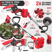 telescopic high branch saw cordless design brushless