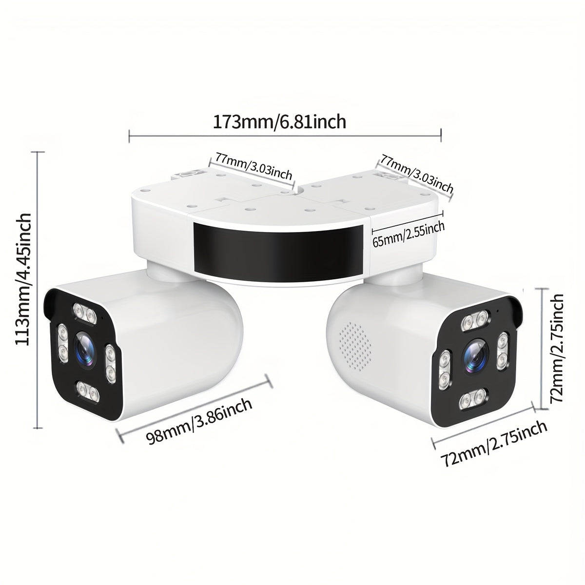 phansatim 8mp smart wireless wifi security camera indoor