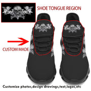 powjidy mens plus size custom sneakers name logo pet photo