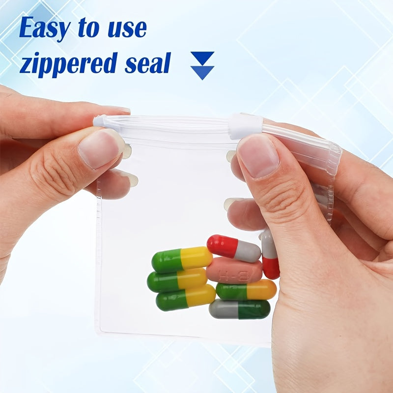 27 14 7 5pcs reusable zipper pill bag set self seal