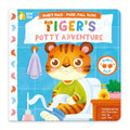 tigers potty adventure push pull books busy book preschool