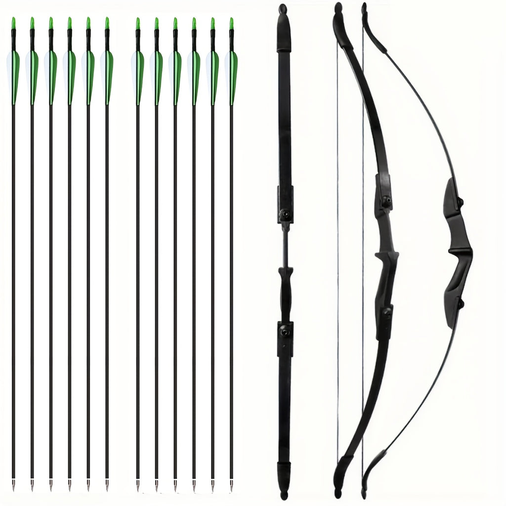 57 inch recurve bow arrow set featuring a 30lbs 40lbs