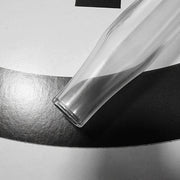 reusable glass straw flexible black hose comfortable grip