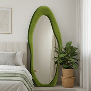 irregular   full length mirror safe rounded