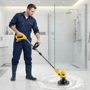 wireless rotating floor cleaner   2 brushes 4 mop pads a