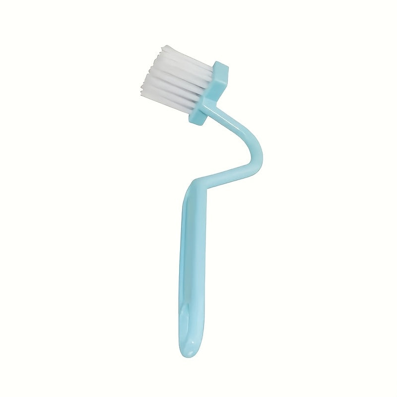 1pc blue v shaped toilet brush innovative s shaped curved