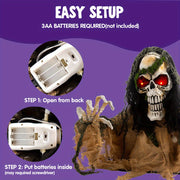 halloween decoration outdoor animated zombie
