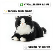 realistic plush cat stuffed animal 18 inch lifelike soft