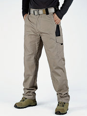 mens cargo pants multi functional pockets zipper closures