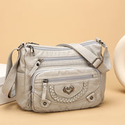 multi compartment tote bag soft texture stylish