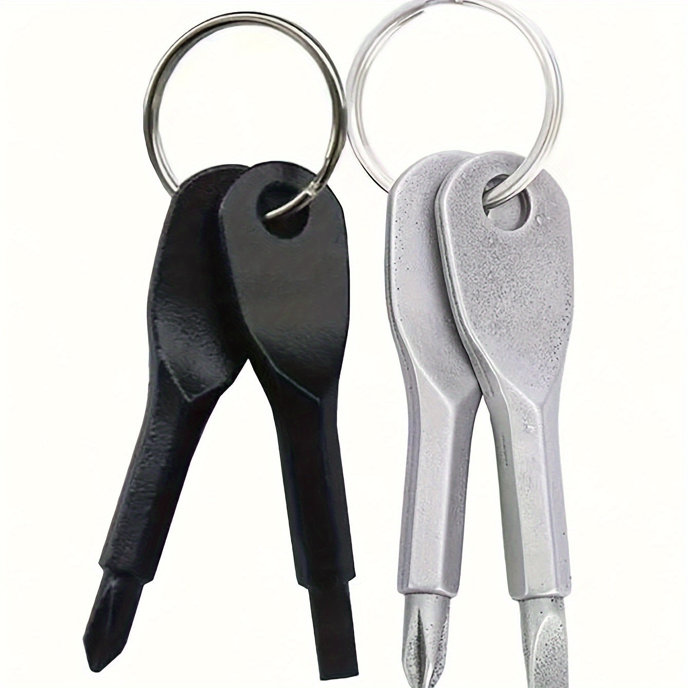 mini keychain screwdriver flathead phillips 2 in 1 portable