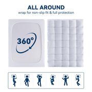 twin mattress topper 500 gsm cotton pillow top quilted