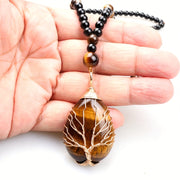 natural tigers   necklace women men