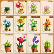 flowers plants mini building set   1697pcs botanical