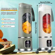 portable juicer led display usb rechargeable handheld juice