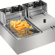 stainless steel   2 baskets lids