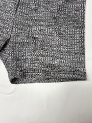 mens   ribbed knit athletic shorts elastic